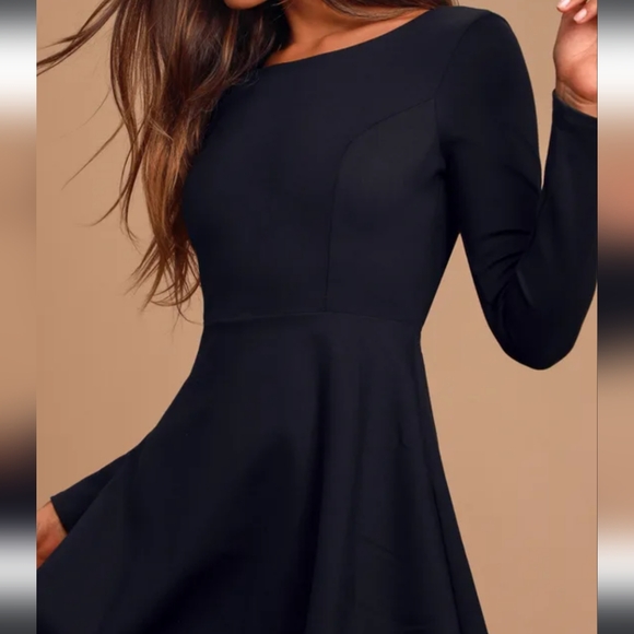 LULU'S BLACK MINI DRESS SIZE SMALL - Picture 3 of 7